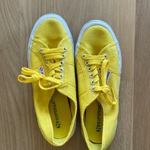 Superga yellow sneakers